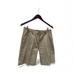 Westbound Petite Women’s Long Shorts Size 10 Petite– Green (Army Green)